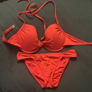 Victoria's Secret Fiery Orange Bikini Set